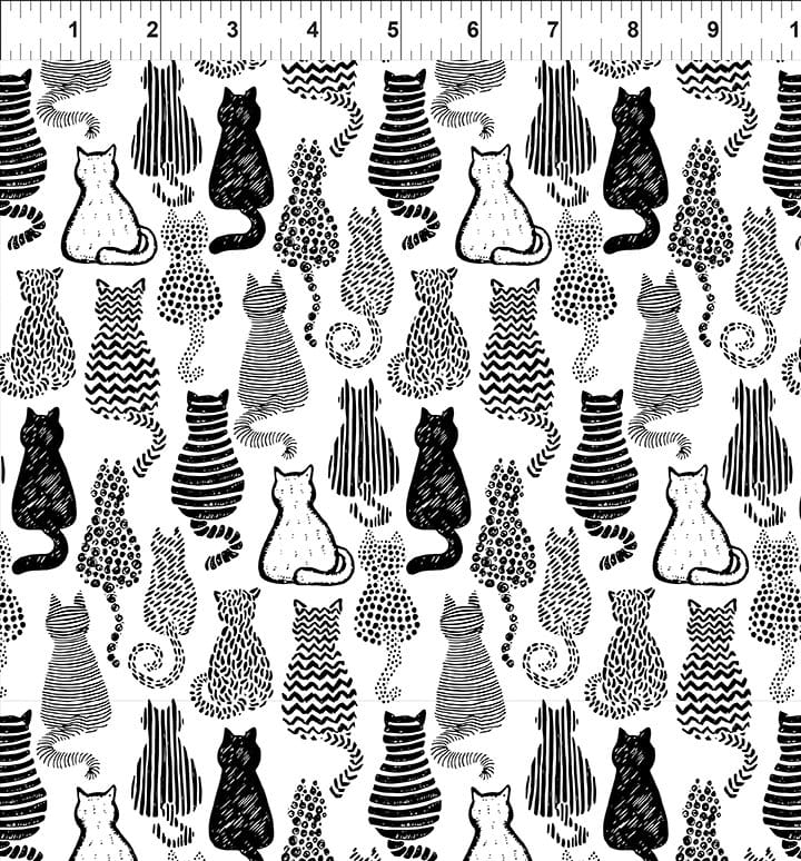Cats White - Sketchbook Prints 3SK-1