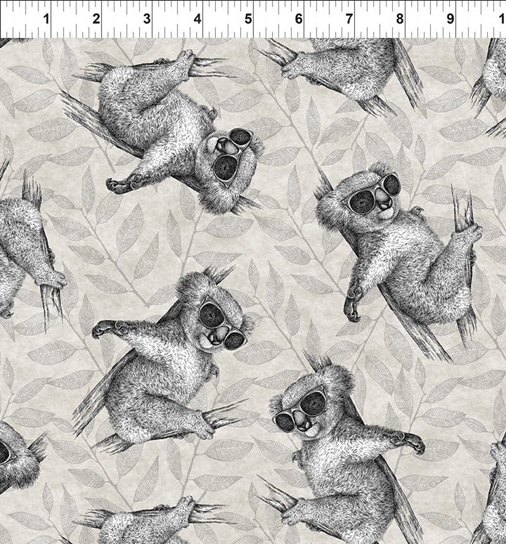 Cool Koalas Taupe - Sketchbook Prints 8SK-1