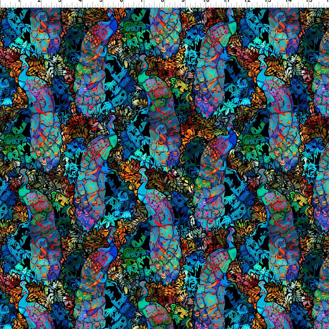 Multi Peacocks - Dear Clara 4DCL-1