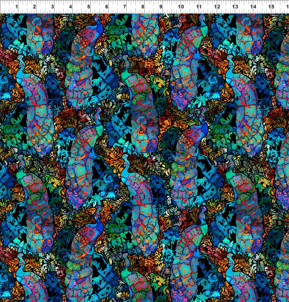 Multi Peacocks - Dear Clara 4DCL-1