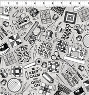 Sewing Taupe - Sketchbook Prints 2SK-1