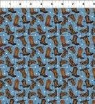 Southwest Minis - Blue Boots 9SWM-1