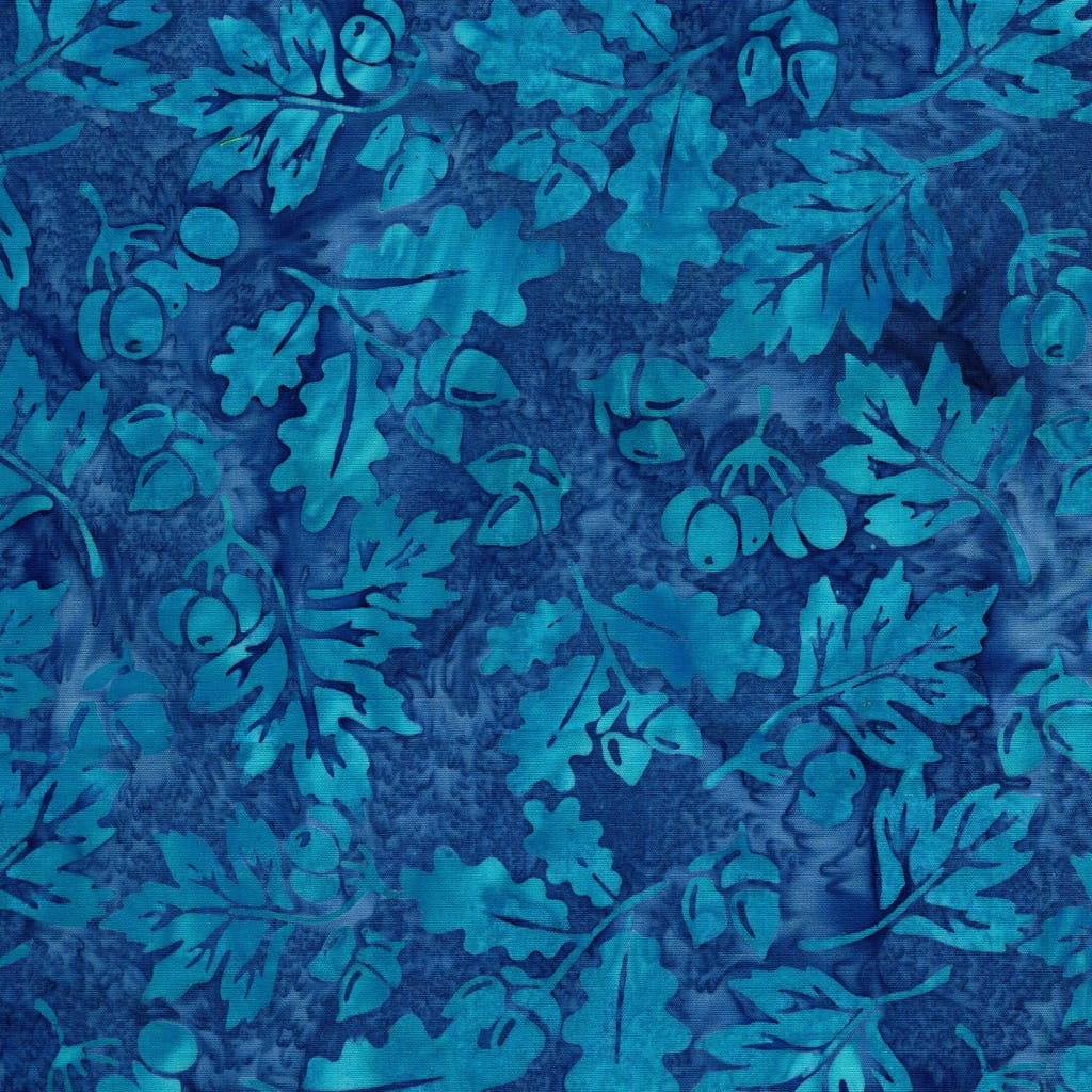 Acorns and Leaves Blue - Sunflower Spice 122542513