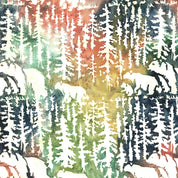 Bears and Fir Trees Multi Green - Twigs and Tails 112611811