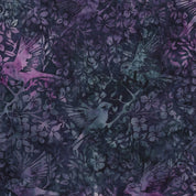 Birds In Branches Purple Eggplant - Songbird 112601475
