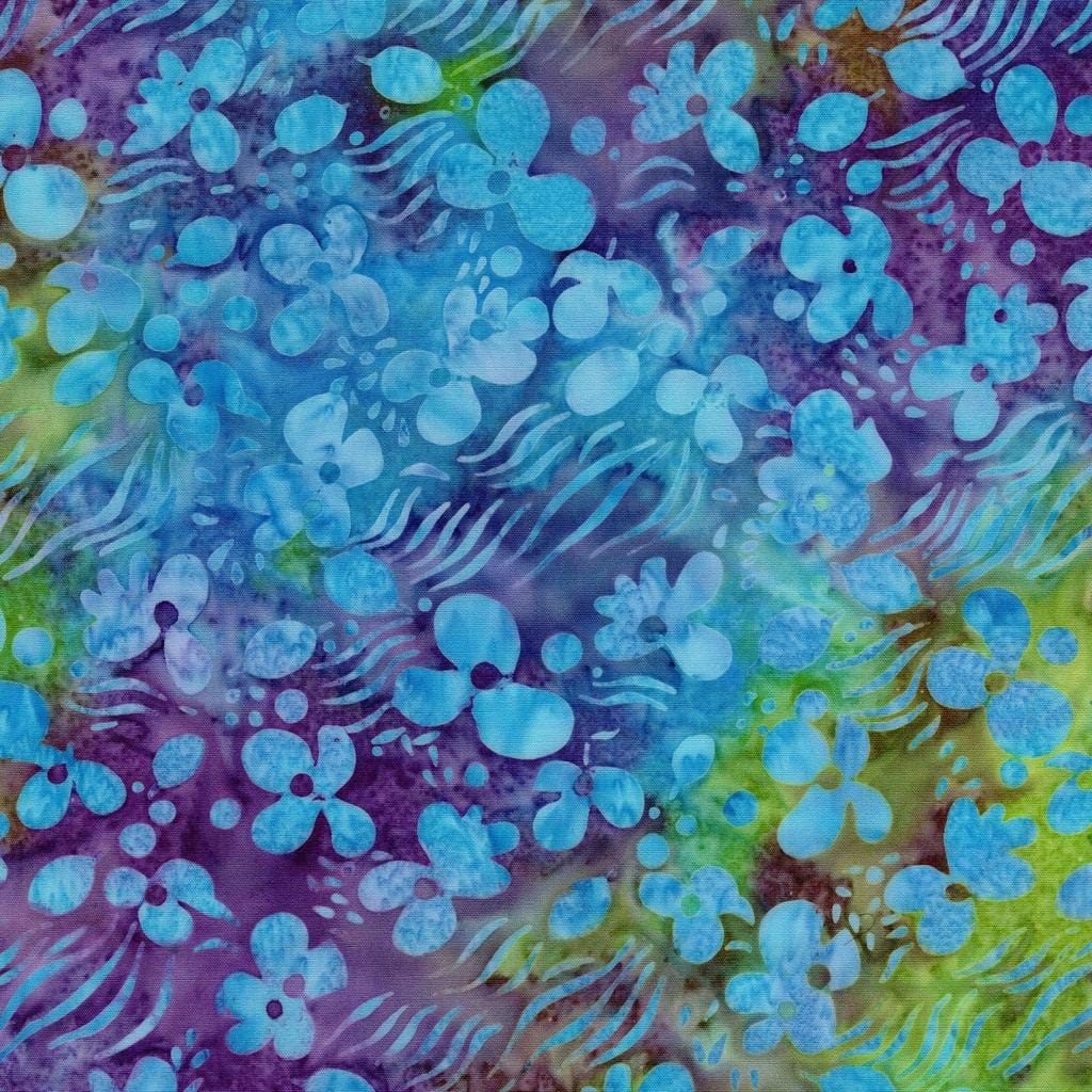 Bloom Grove -  Floral Drift-Multi Green Purple Mardi Gras 712524845