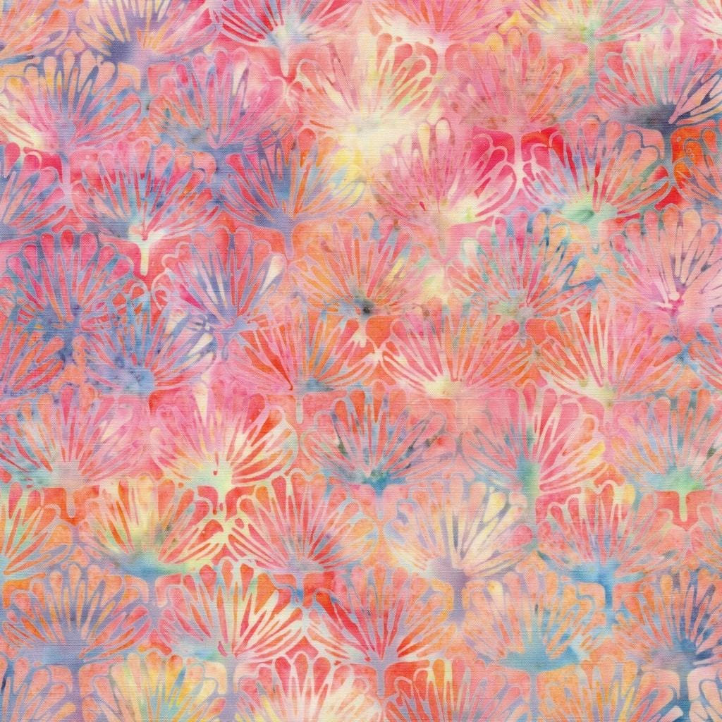 Bloom Grove -  Floral Fan - Multi Pink Yellow Blue Moonstone 712527800