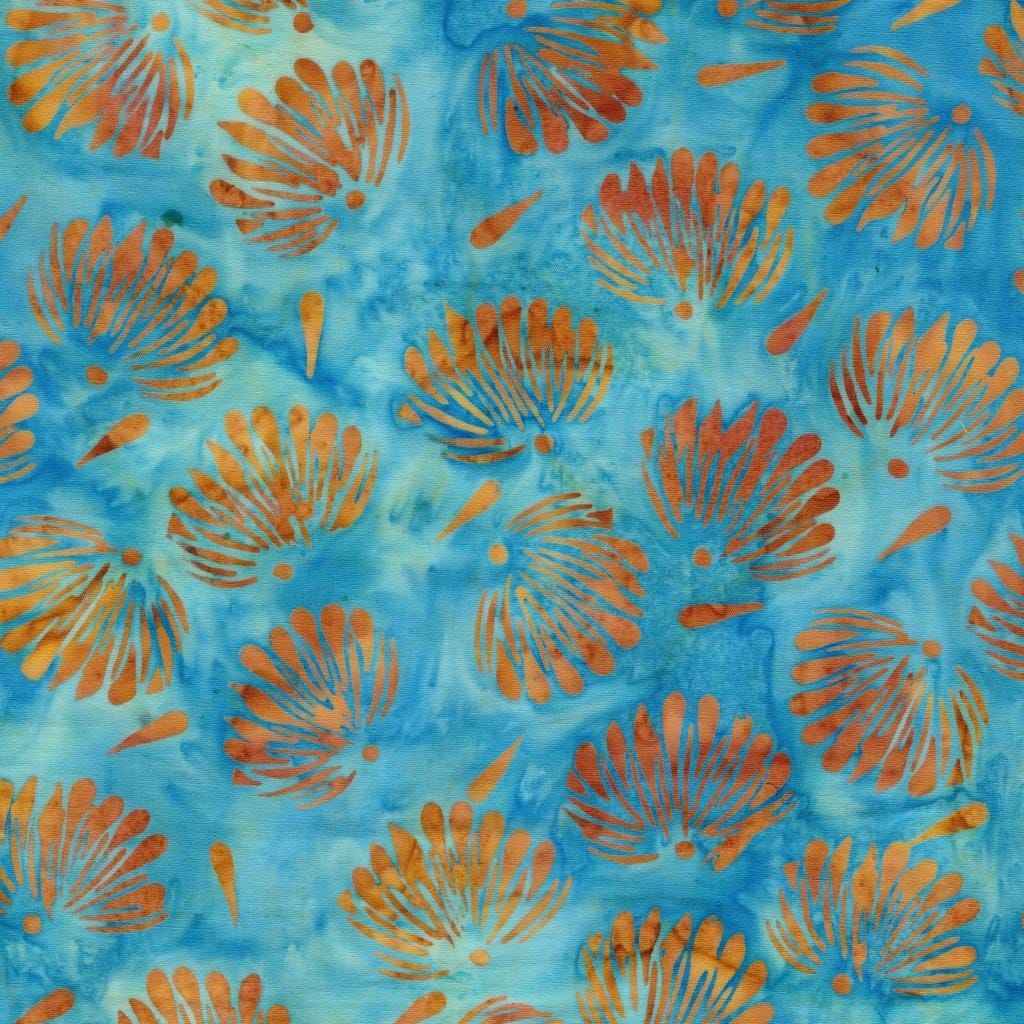 Bloom Grove - Floral Fan Tossed-Teal Mermaid 712526925