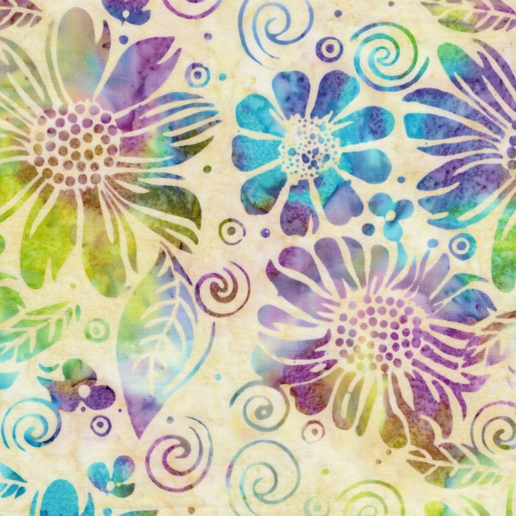Bloom Grove - Large Floral-Multi Purple Green Flourite 712522850