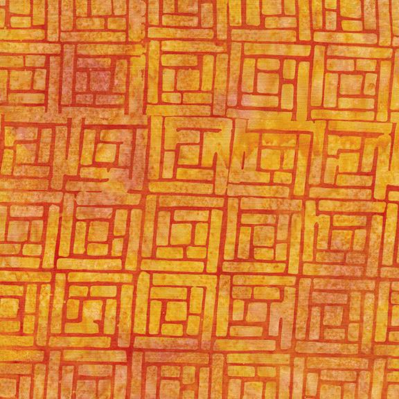 Broken Glass -  Squares Orange Vermillion 122249282