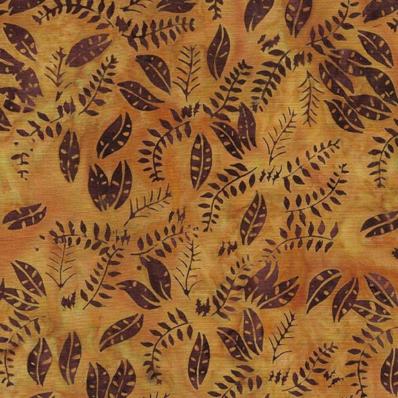 Earthy Enchantment - Leaves and Sprigs Orange 722405270