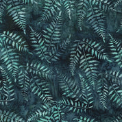 Ferns Blue Navy - Twigs and Tails 112616585
