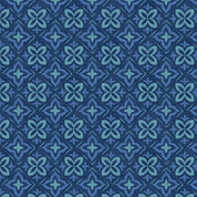 Floral Tile Navy - Petal Whispers W110-021-595