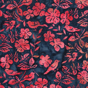 Flower Leaves and Birds Blue - Songbird 112606575
