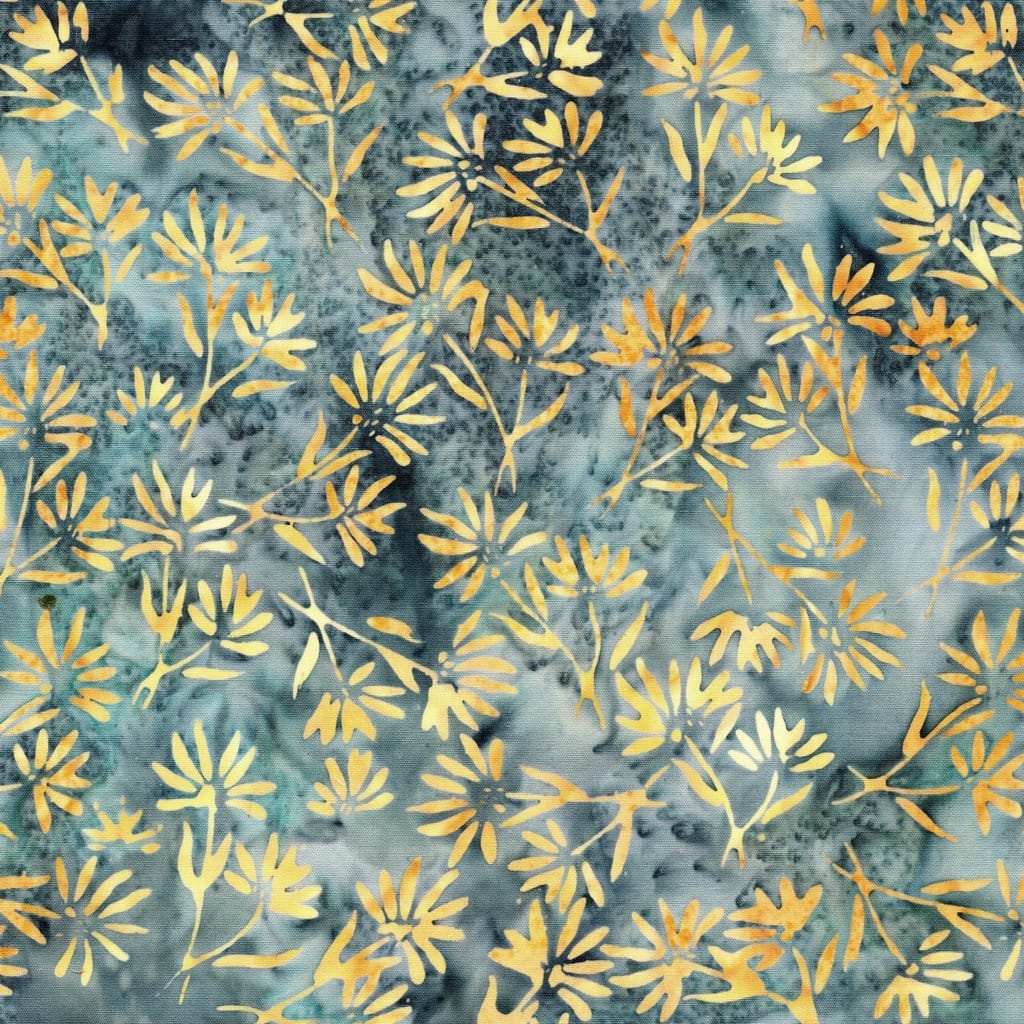 Flowers Blue denim - Twigs and Tails 112617565