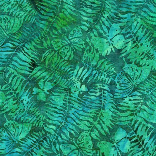 Flutter Wings - Butterfly Fern Teal Parakeet 122357970