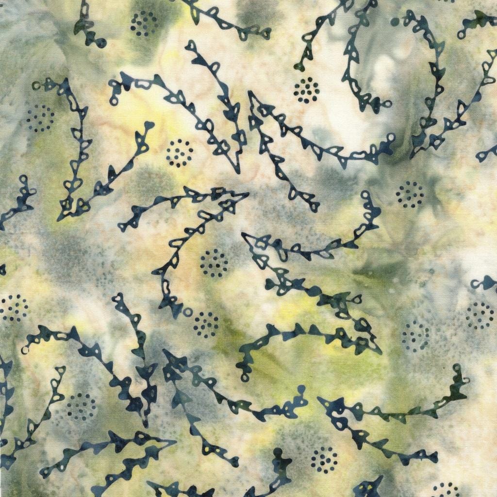 Frosted Foliage - Lines of Vines Multi Yellow 912505830