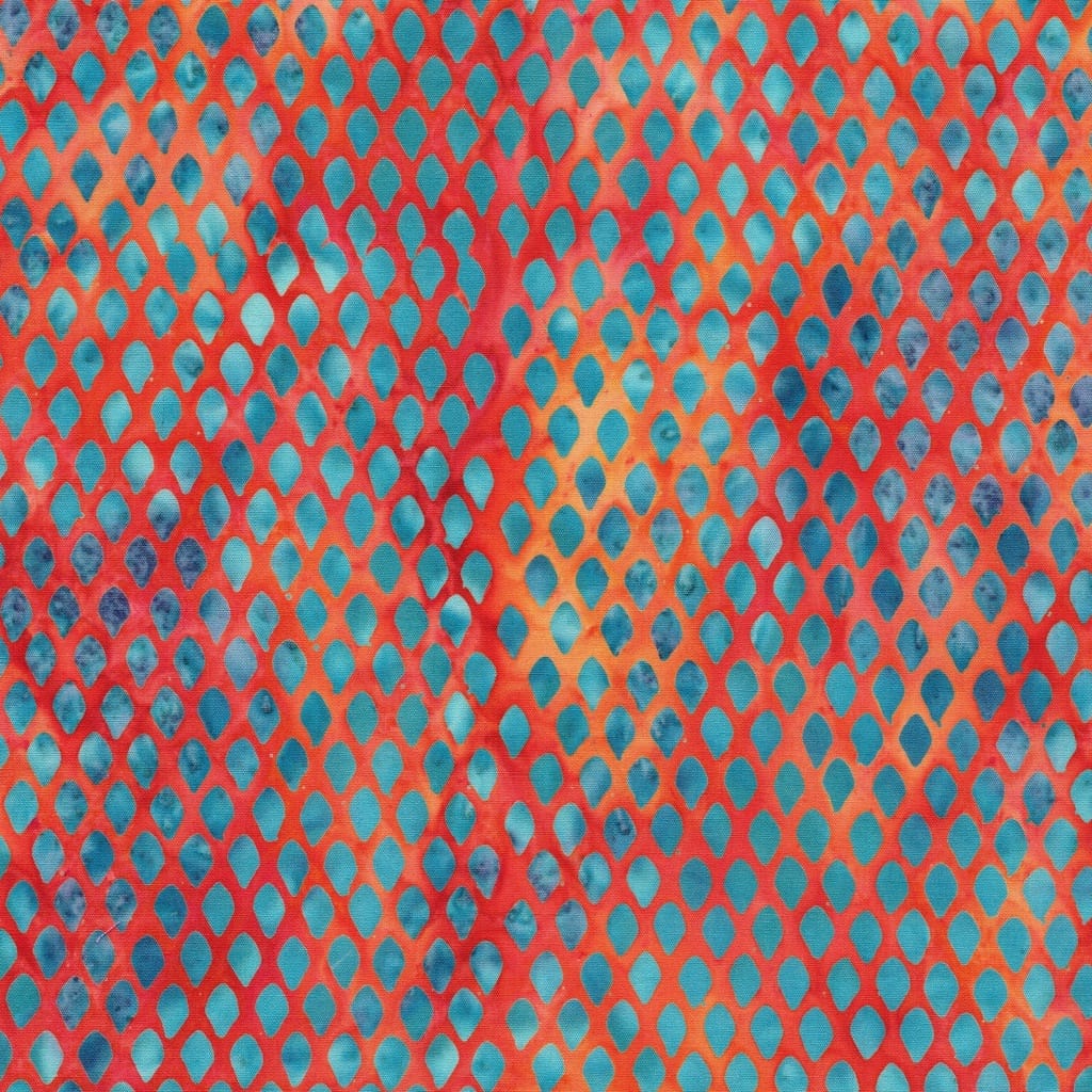 Grid Orange Flame - Feather & Flair 112654285
