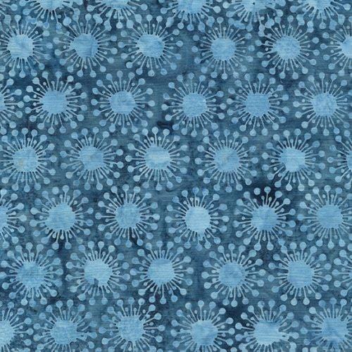 Heavy Metal - Circle Dots Blue Denim 122320565