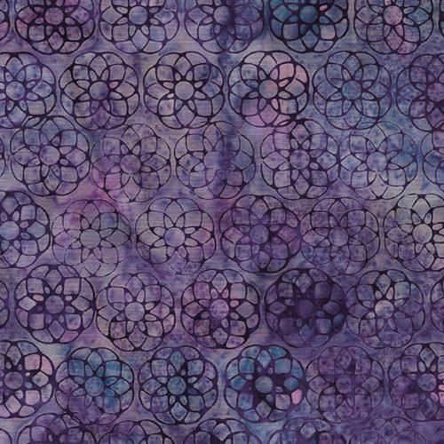 Heavy Metal - Geometric Flower Purple Heather 122325425