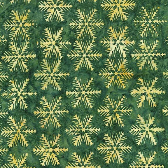 Holiday at Home - Snowflake Green Pineneedle 122214685