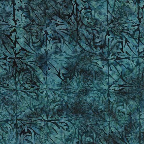Island Batik - Acanthus Square Leaf Teal Bridgewater 112353997