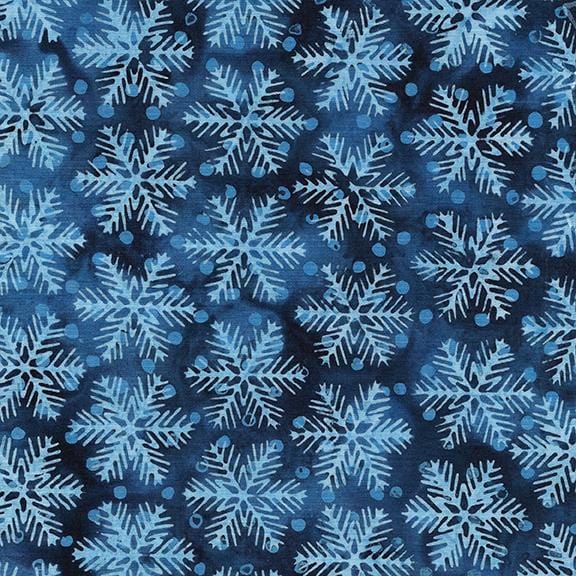 Let It Snow - Snowflake Blue Navy 122214585