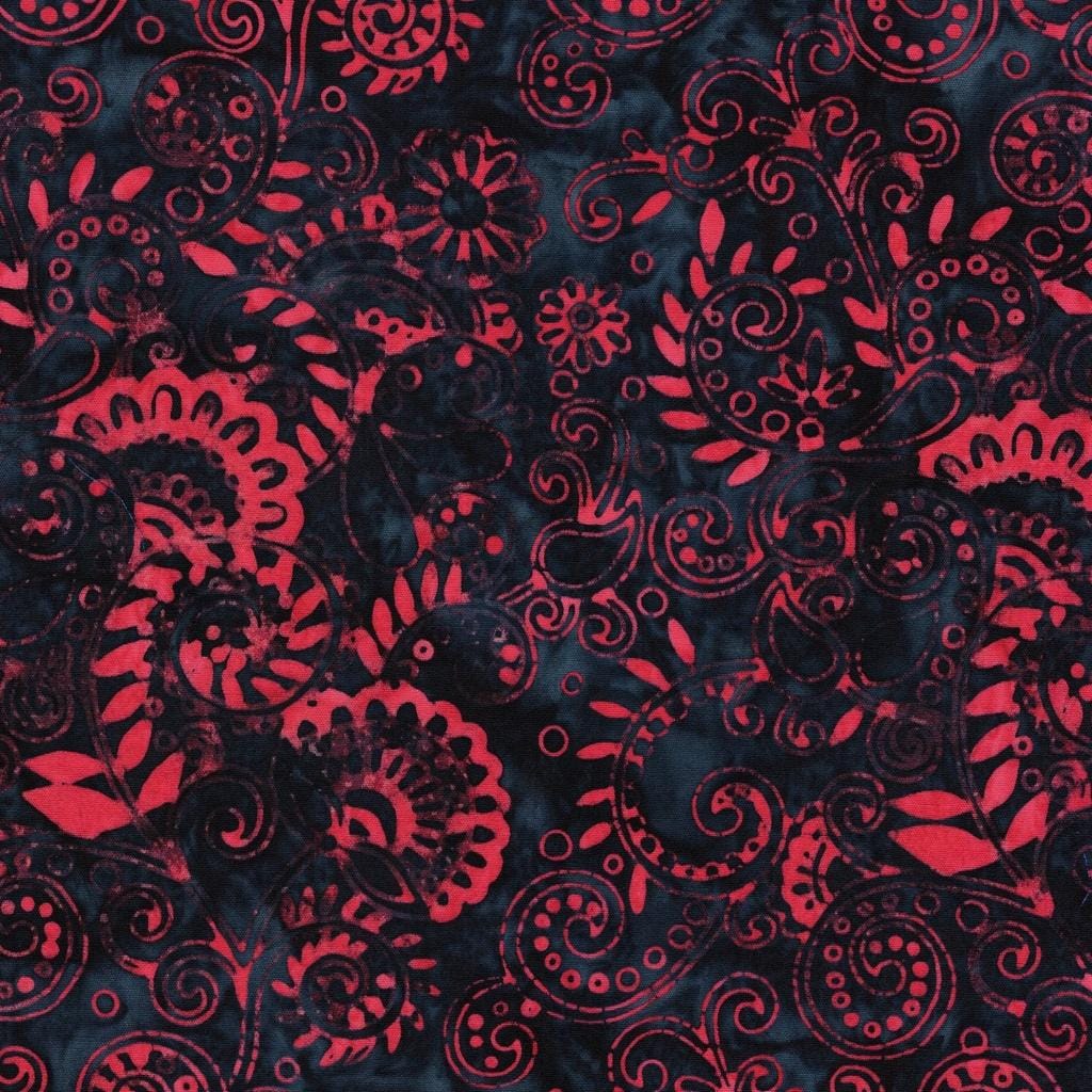Paisley Parade - Floral Paisley- Multi Red Blue 112516817
