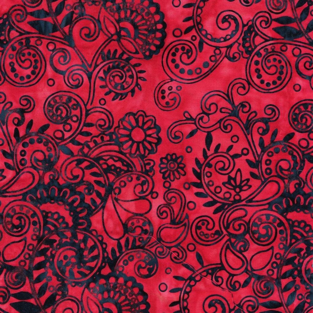 Paisley Parade - Floral Paisley Red 112516819