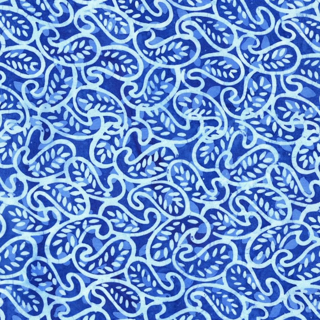 Paisley Parade - Mini Leaf Paisley-Blue Cornflower 112513570