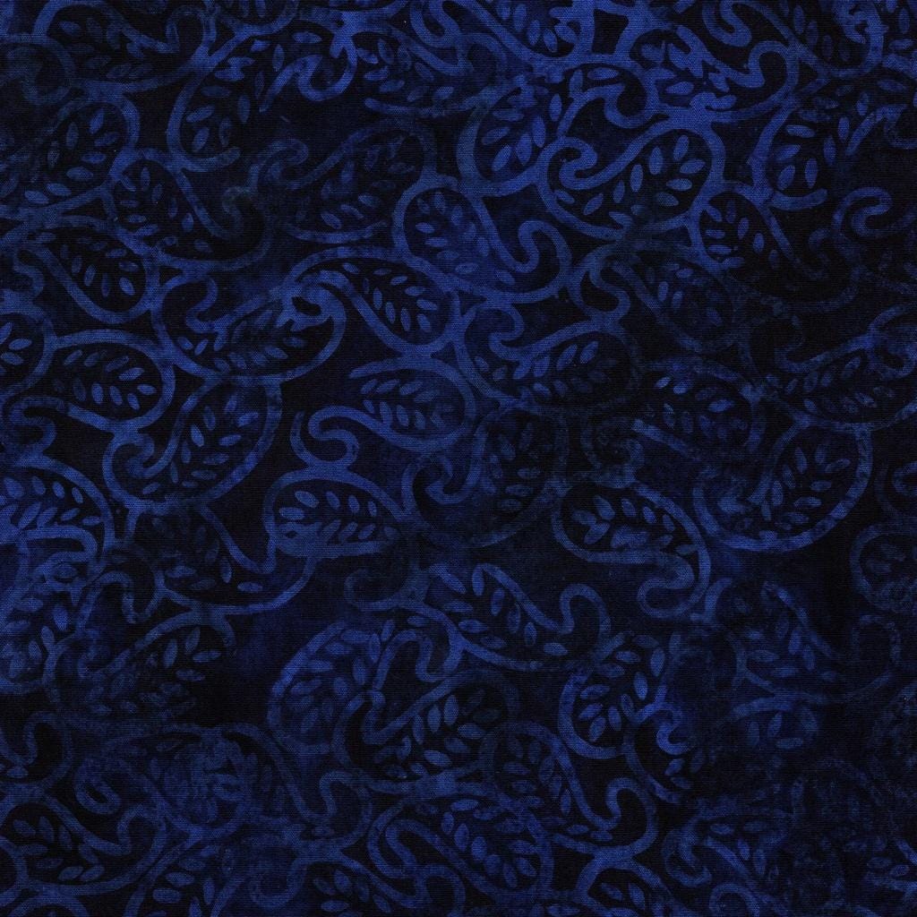 Paisley Parade - Mini Leaf Paisley-Blue Midnight Blue 112513595