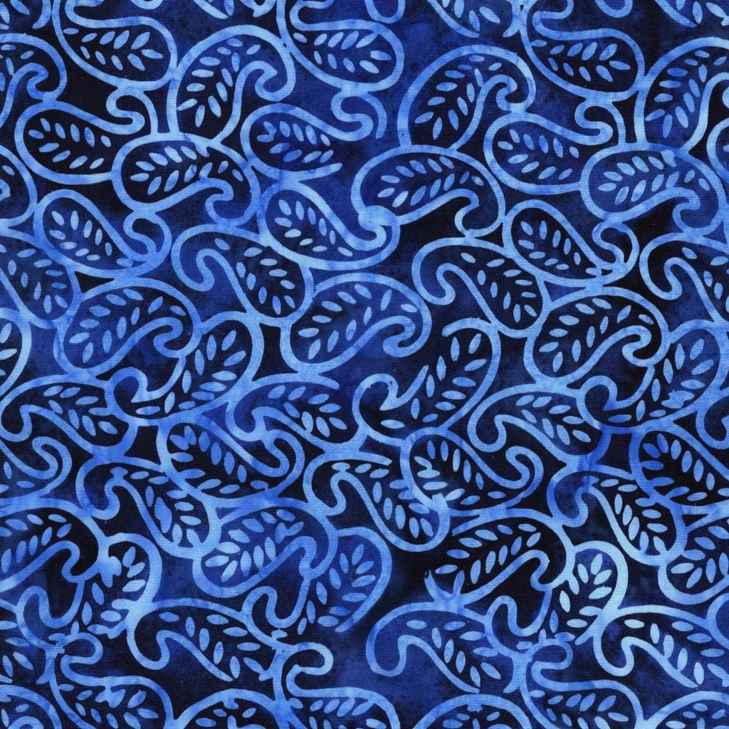 Paisley Parade - Mini Leaf Paisley-Blue Ocean 112513580