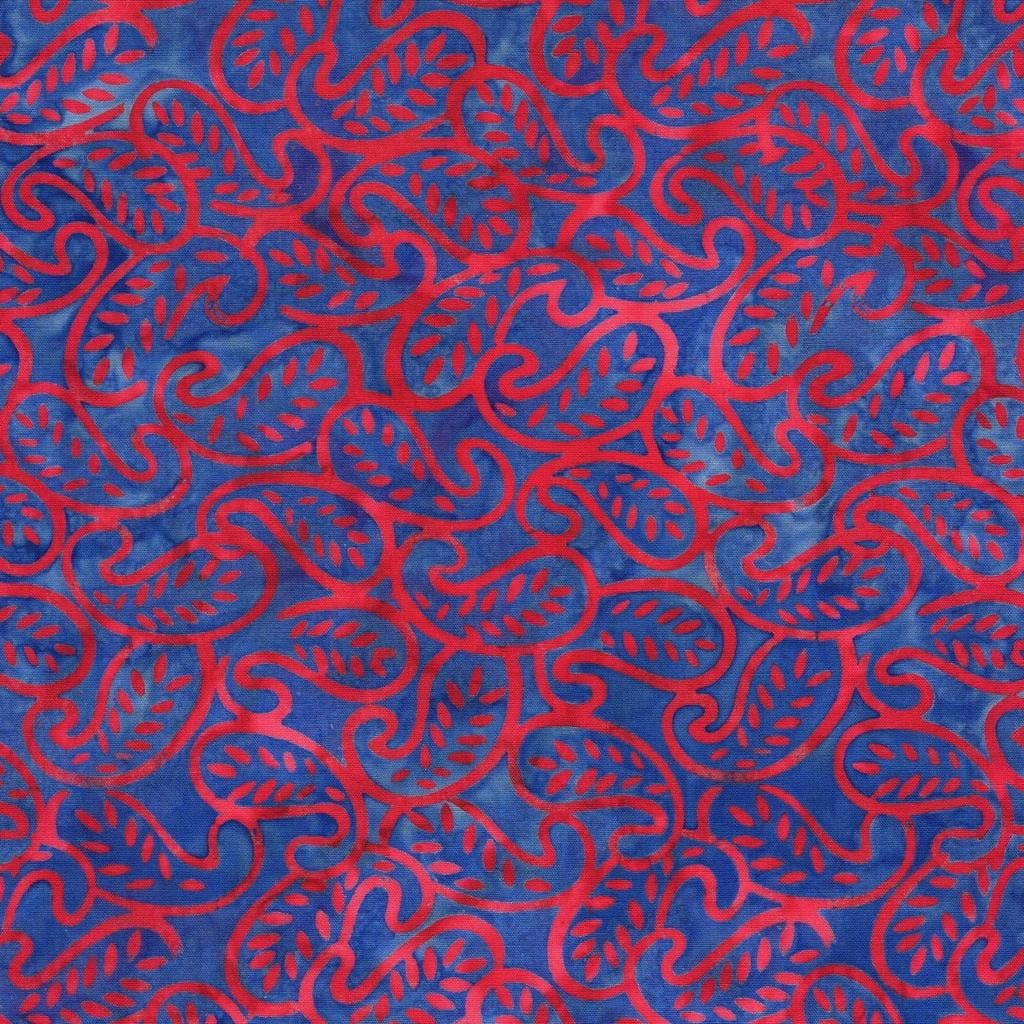 Paisley Parade - Mini Leaf Paisley-Multi Red Blue 112513817