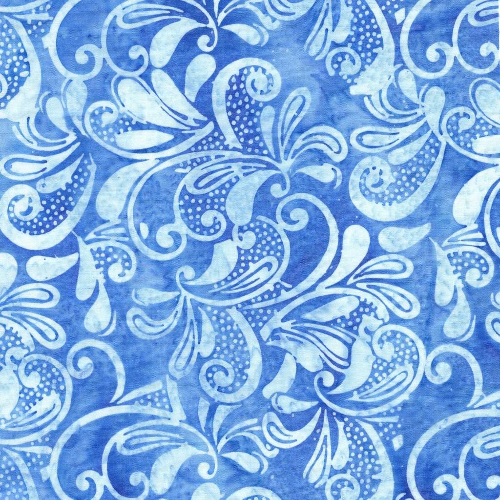 Paisley Parade - Swirl-Blue Chambray 112510515