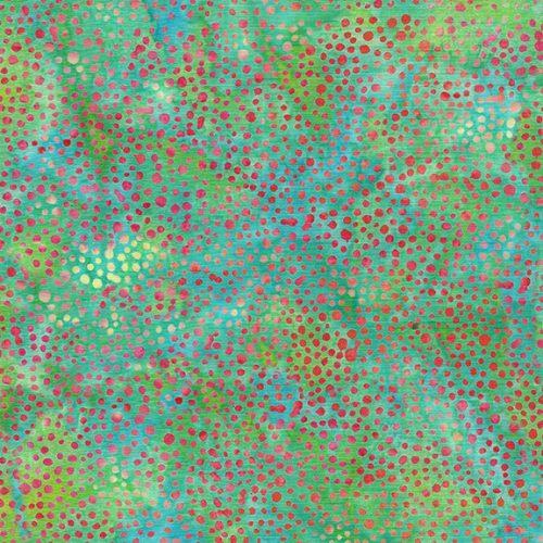 Pin Dot Floral - Dot Teal Chameleon 112336965