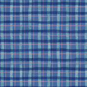 Plaid Blue - Petal Whispers W110-022-591
