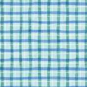 Plaid Teal - Petal Whispers W110-022-950