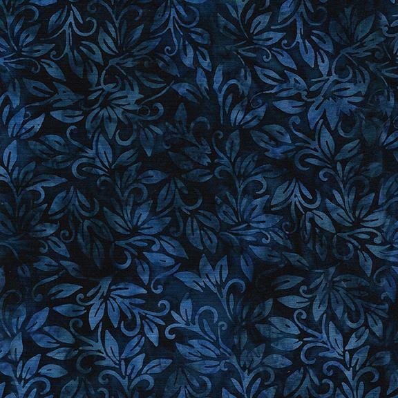 Playful Posies - Blue Navy Leaf 112429585