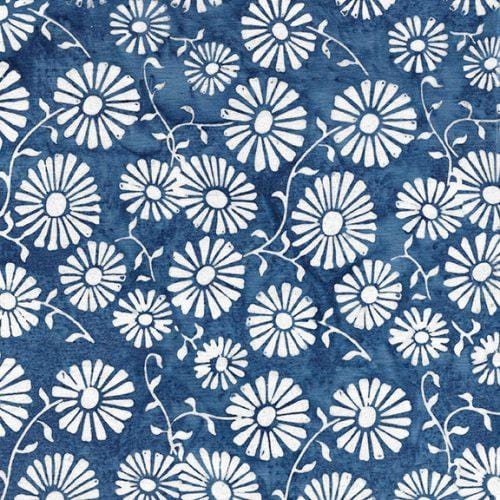 Red White and Blooms - Daisy French Blue 112313560