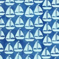 Sail Away - Boats - Denim 112121566