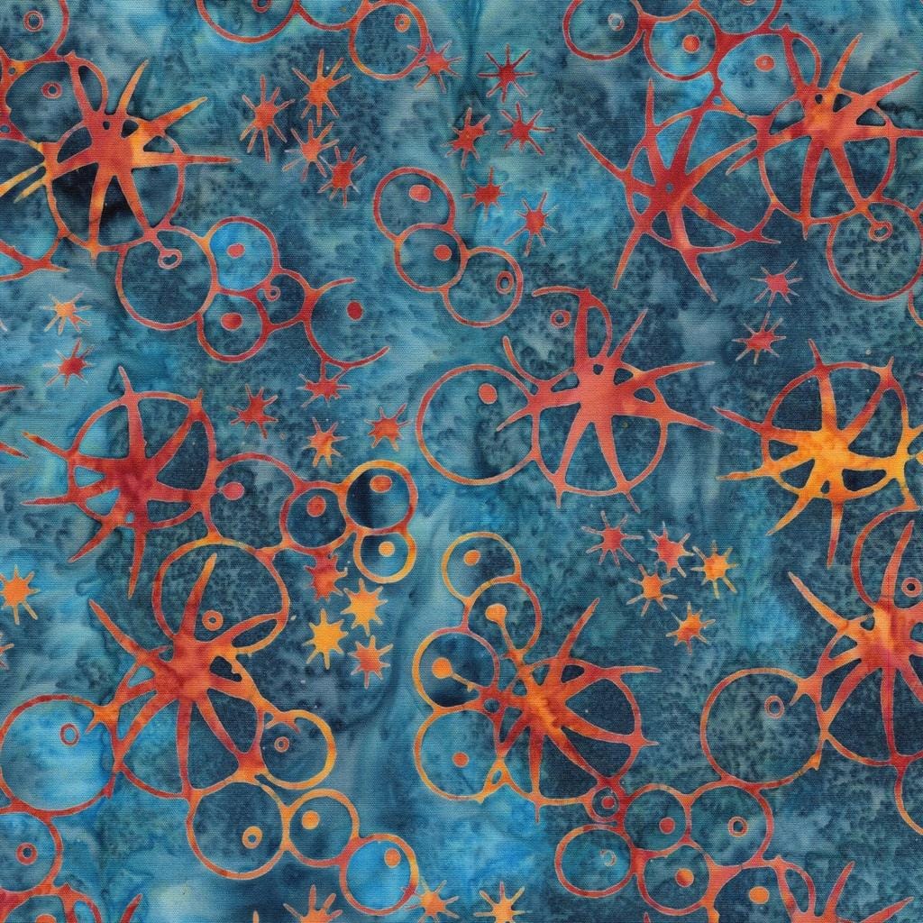Starry Seas - Sea Urchins - Multi Blue Orange 712501838