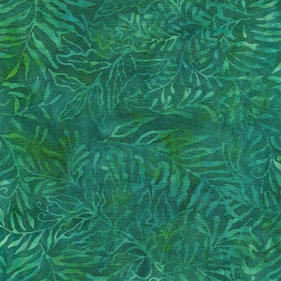 Sunny Meadow - Leaves and Ferns Teal 122208960