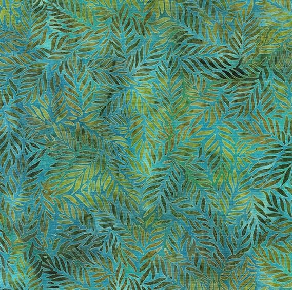Teal Chameleon - Mini Tossed Leaves 112411965