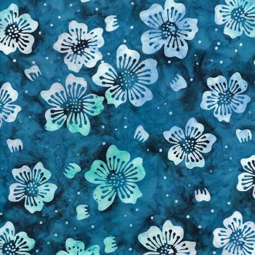 Vines & Sprigs - Medium Floral Blue Azure 712409540