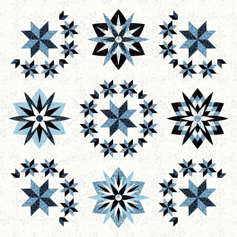 72" x 72" Quilt Kit - Home for the Holidays Blue JNQ00266K2