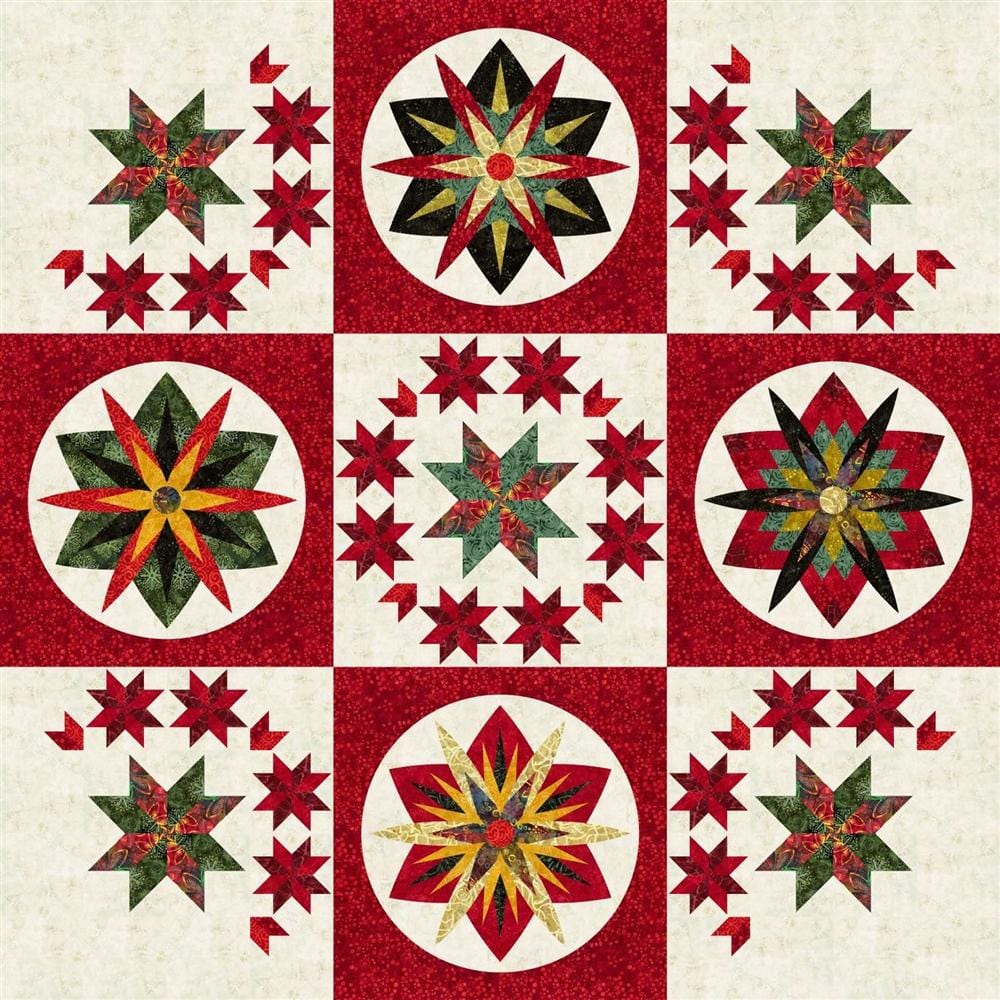 72" x 72" Quilt Kit - Home for the Holidays Red JNQ00266K1