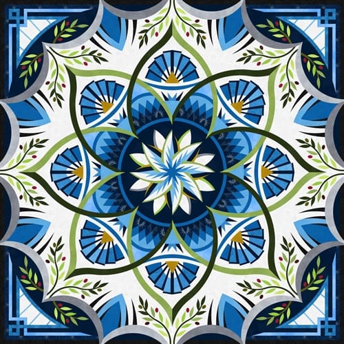 Arcadia Wall Blue Kit - Fabric Only JNQ00293K3