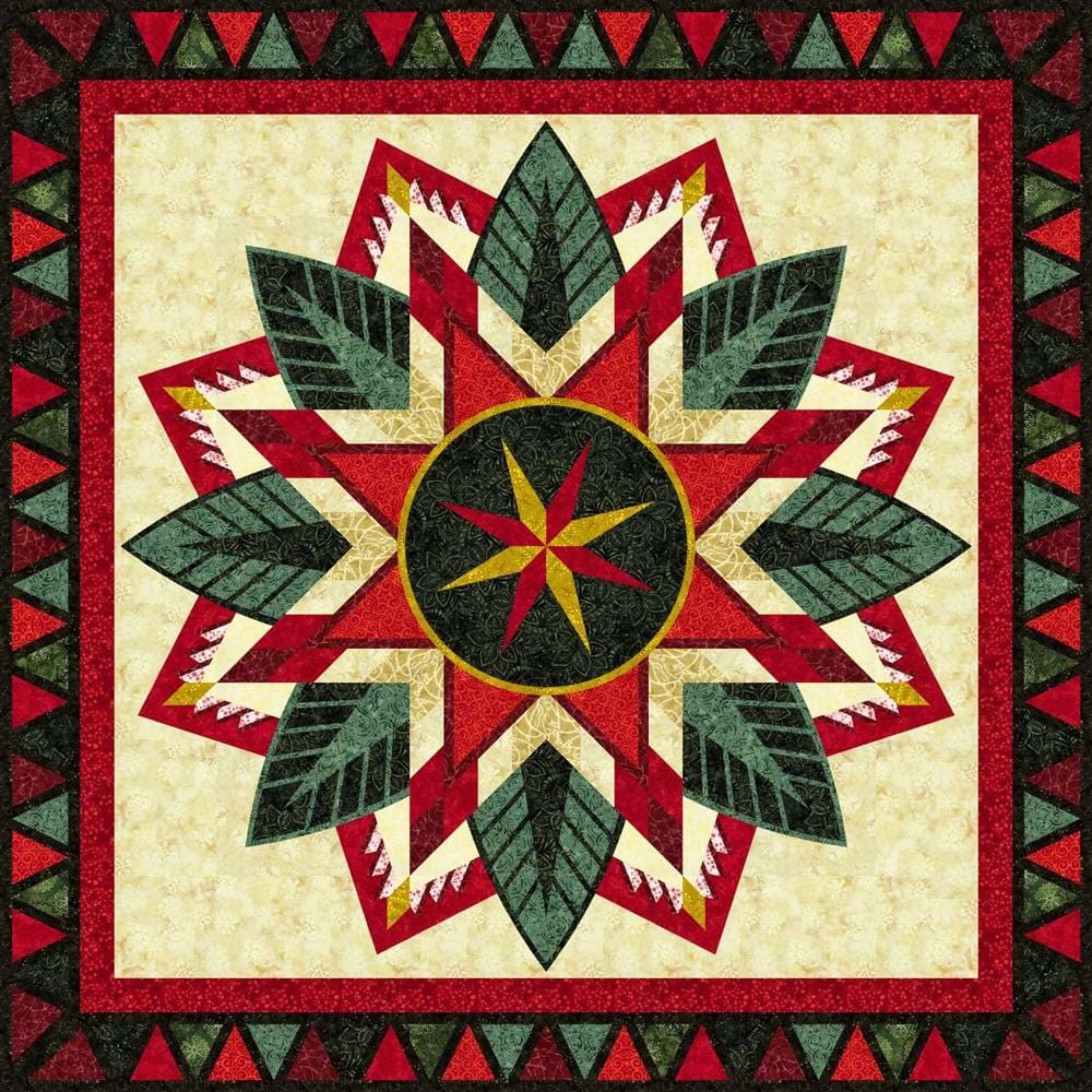 Ice Punch Poinsettia Quilt Kit JNQ00222K10