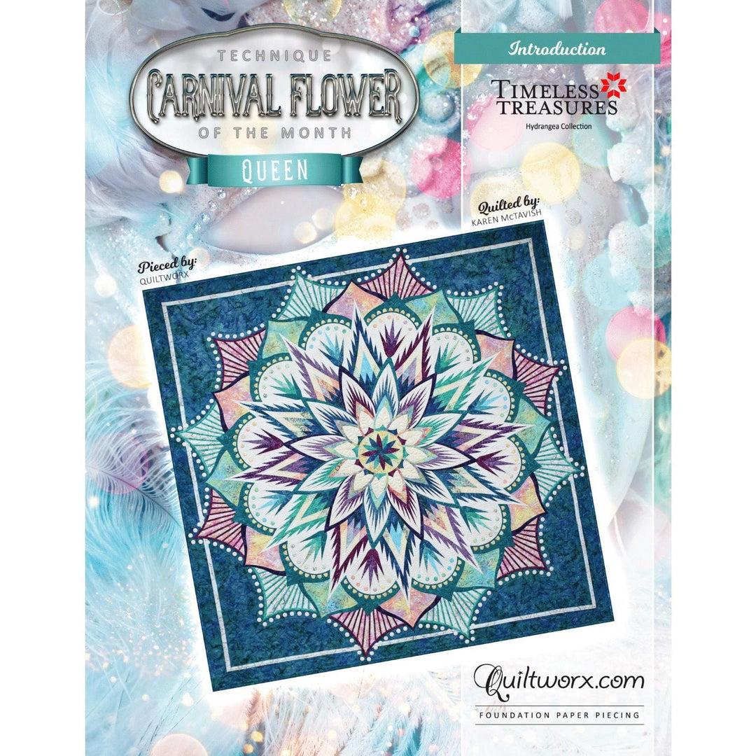 Judy Niemeyer Quiltworx - Carnival Flower Queen Pattern JNQ00282P2