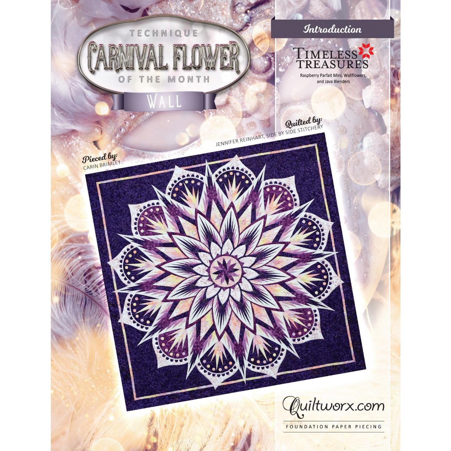 Judy Niemeyer Quiltworx - Carnival Flower Wall Pattern JNQ00282P1